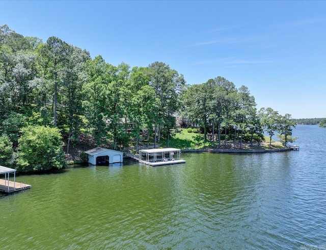 366-370 Restful Ridge Rd, Hot Springs, AR 71913 - dock area with a water view