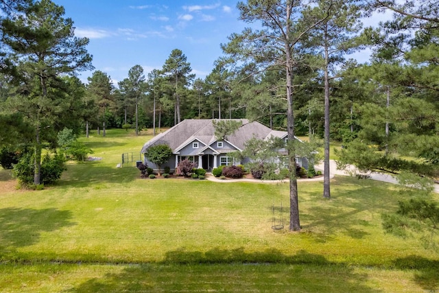 853 Rushing Rd, Little Rock, AR 72210 - view of front facade featuring a front yard and covered porch