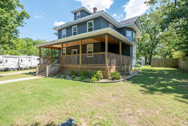 2103 Wolfe St, Little Rock, AR 72202 - view of front of home with a porch and a chimney