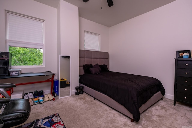 2103 Wolfe St, Little Rock, AR 72202 - carpeted bedroom featuring a ceiling fan and baseboards