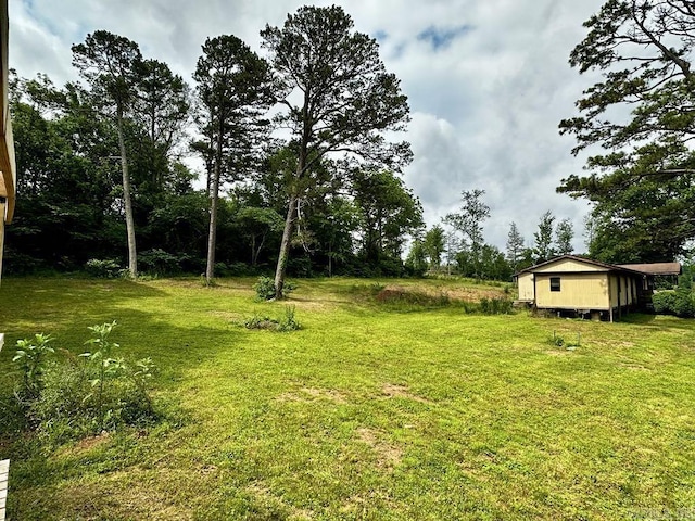 4530 Hwy 8 E, Mena, AR 71953 - view of green lawn featuring an outbuilding