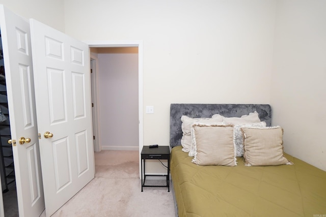 bedroom with carpet floors