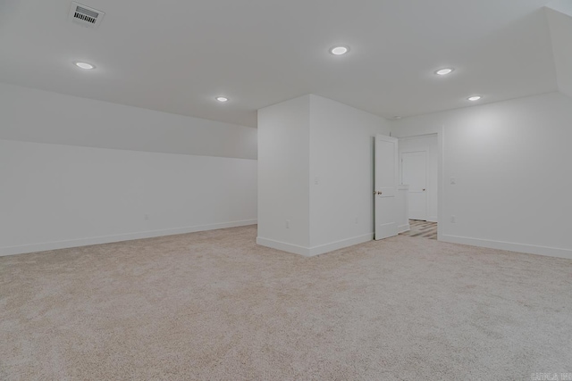 1500 S Church St, Jonesboro, AR 72401 - finished basement featuring recessed lighting, light carpet, and baseboards