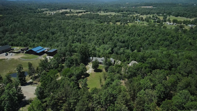 157 E Hawkview Pl, Royal, AR 71968 - aerial view of property and surrounding area featuring a forest