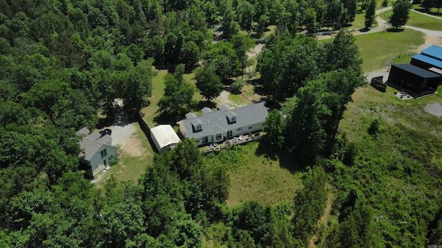 157 E Hawkview Pl, Royal, AR 71968 - aerial view of a heavily wooded area
