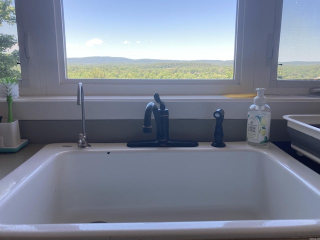157 E Hawkview Pl, Royal, AR 71968 - kitchen view of a sink and light countertops