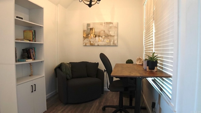 157 E Hawkview Pl, Royal, AR 71968 - office space featuring dark wood-style flooring