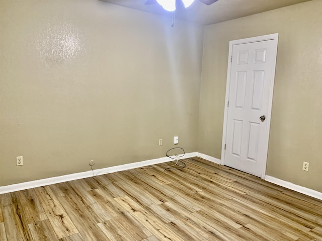 5405 Dreher Ln, Little Rock, AR 72209 - unfurnished room with ceiling fan, wood finished floors, and baseboards