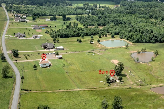 410 Rocky Point Rd, Vilonia, AR 72173 - aerial view of sparsely populated area featuring a large body of water