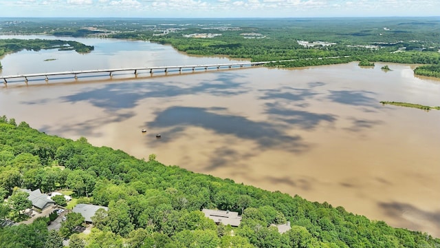 8 River View Pt, Little Rock, AR 72227 - bird's eye view of a large body of water and a forest