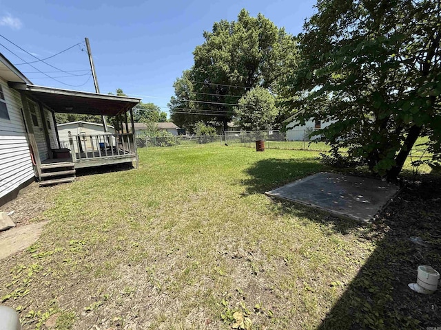 221 N Garfield Ave, Piggott, AR 72454 - view of yard with a deck