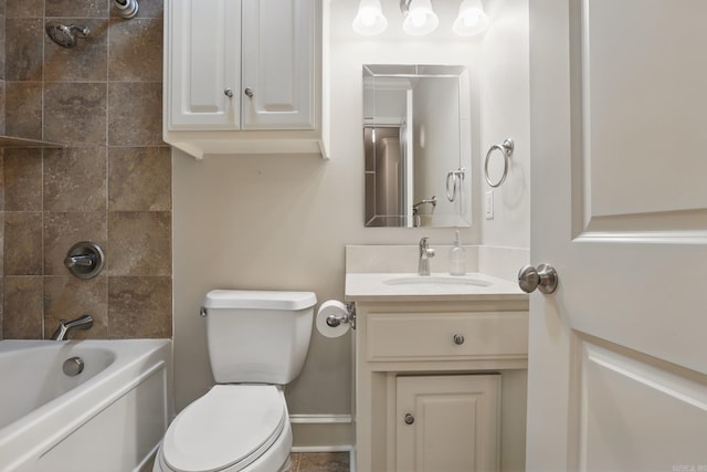 5400 Montgomery Rd, Little Rock, AR 72223 - full bath with vanity, toilet, and shower / washtub combination