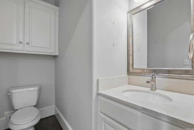 5400 Montgomery Rd, Little Rock, AR 72223 - half bath with toilet, vanity, and baseboards