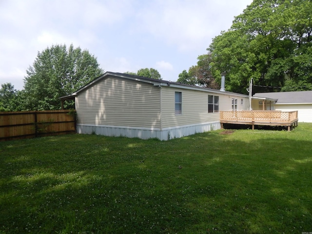 505 Main, West Point, AR 72178 - rear view of property featuring a deck