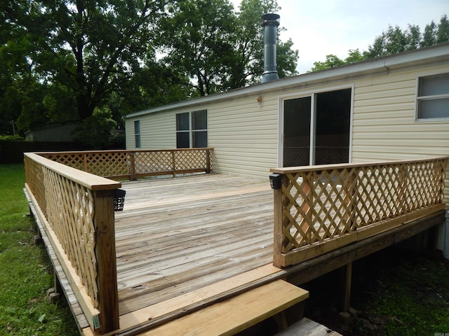 505 Main, West Point, AR 72178 - view of wooden terrace