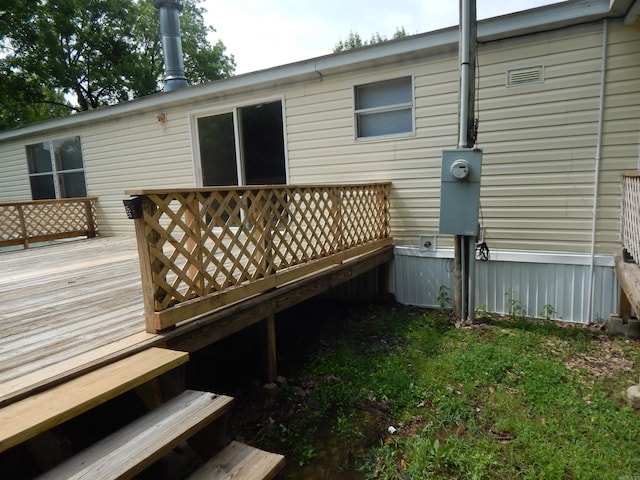 505 Main, West Point, AR 72178 - view of wooden terrace