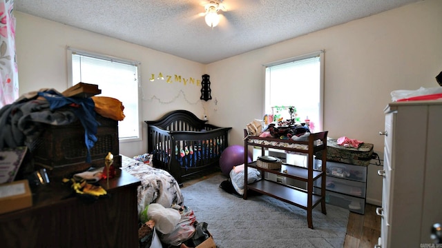 514 Proft Cir, Mena, AR 71953 - bedroom with multiple windows and a textured ceiling