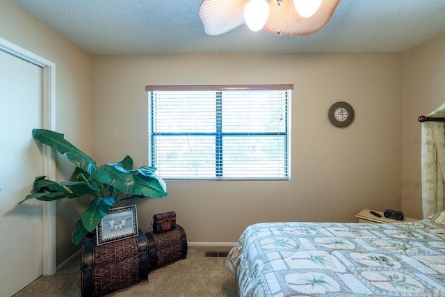 135 Hillview # 38, Fairfield Bay, AR 72088 - bedroom with carpet flooring, multiple windows, ceiling fan, and baseboards