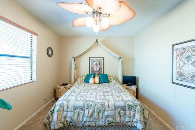 135 Hillview # 38, Fairfield Bay, AR 72088 - bedroom featuring carpet flooring, ceiling fan, and baseboards