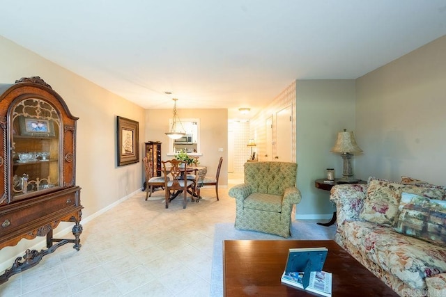135 Hillview # 38, Fairfield Bay, AR 72088 - living area with baseboards and light tile patterned floors