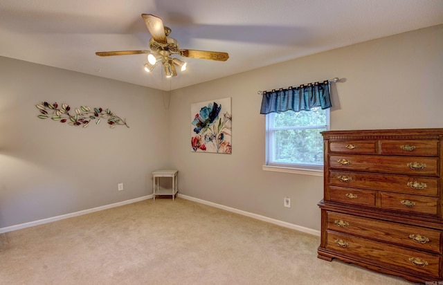 2931 Salem Rd, Benton, AR 72019 - bedroom featuring light carpet, baseboards, and a ceiling fan