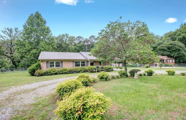 2931 Salem Rd, Benton, AR 72019 - single story home featuring metal roof, driveway, and brick siding