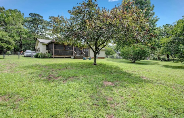2931 Salem Rd, Benton, AR 72019 - view of yard featuring a sunroom