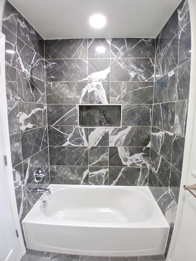 full bathroom with tub / shower combination
