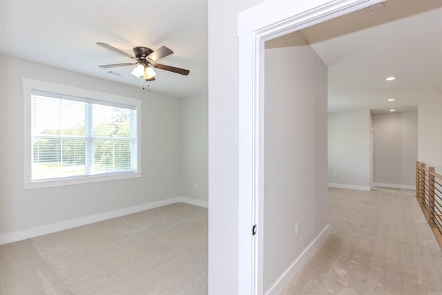 19300 Lake Winona Rd, Paron, AR 72122 - corridor featuring light carpet, recessed lighting, and baseboards