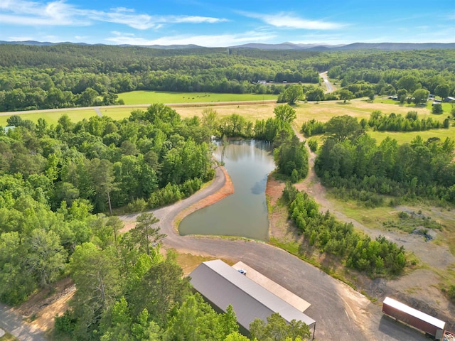 19300 Lake Winona Rd, Paron, AR 72122 - aerial view of a water and mountain view and a forest