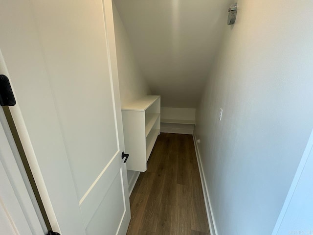 111 Legacy Way, Ward, AR 72176 - corridor with dark wood-style flooring and baseboards