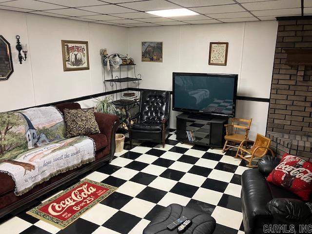 3244 Pyburn Ext, Pocahontas, AR 72455 - living area with tile patterned floors and a drop ceiling
