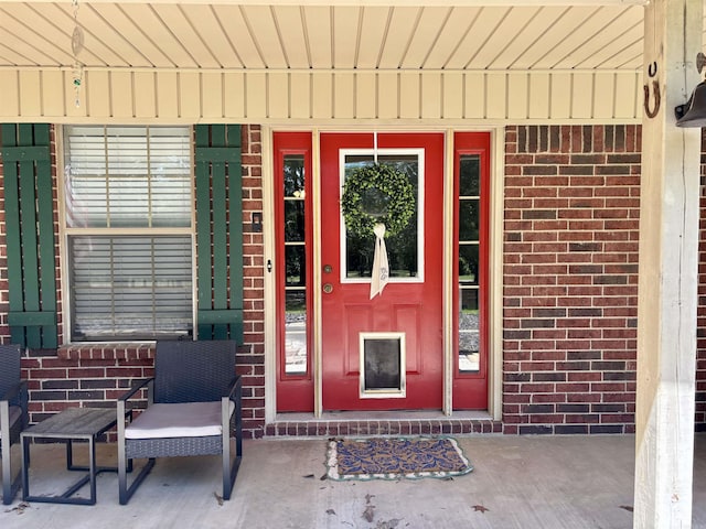177 Timberlane, Dierks, AR 71833 - doorway to property with brick siding