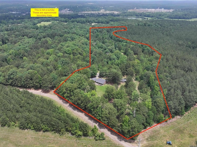 177 Timberlane, Dierks, AR 71833 - view of property location featuring a forest and property parcel outlined