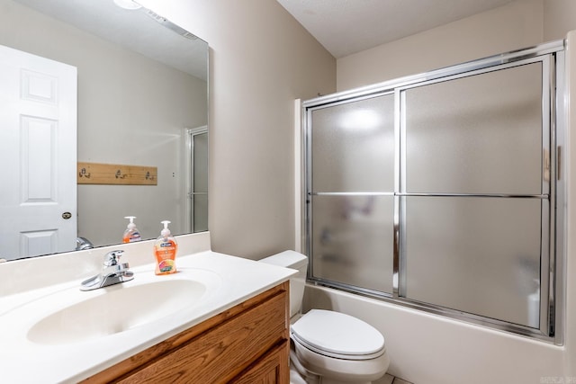 2960 Windamere Dr, Conway, AR 72034 - full bath with vanity, toilet, and bath / shower combo with glass door