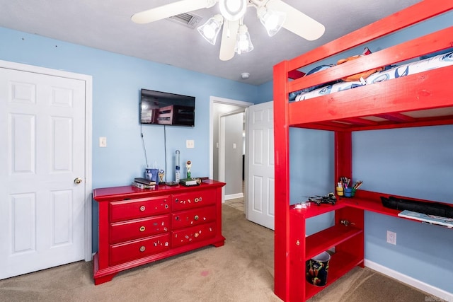 2960 Windamere Dr, Conway, AR 72034 - bedroom featuring carpet and ceiling fan