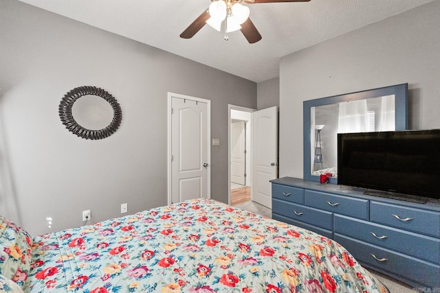 3720 Mcconnell Dr, Conway, AR 72034 - bedroom featuring a ceiling fan and light carpet