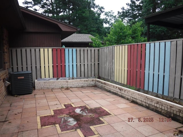 109 Indian Hls Unit C10, Hot Springs, AR 71913 - fenced backyard featuring central air condition unit and a patio area