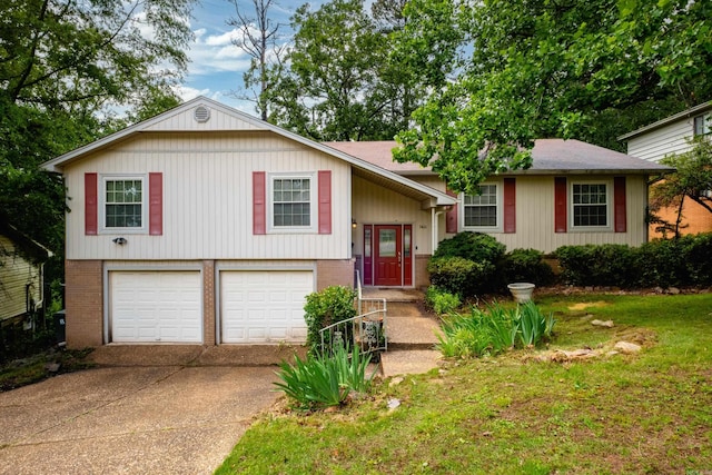 3400 Millbrook Rd, Little Rock, AR 72227 - view of front of home with brick siding, driveway, and an attached garage