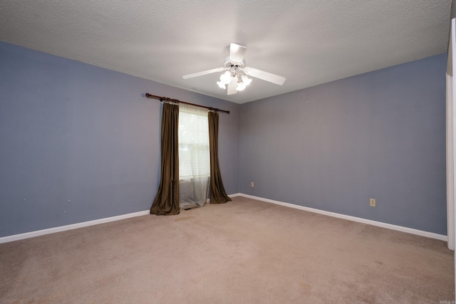 3400 Millbrook Rd, Little Rock, AR 72227 - empty room featuring light carpet, a ceiling fan, and baseboards