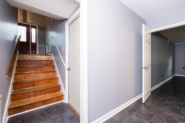 3400 Millbrook Rd, Little Rock, AR 72227 - staircase with baseboards