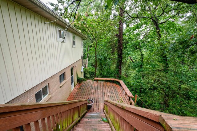 3400 Millbrook Rd, Little Rock, AR 72227 - view of wooden terrace