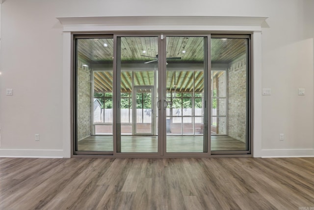 9 Quartz Cv, Little Rock, AR 72223 - entryway featuring baseboards and wood finished floors