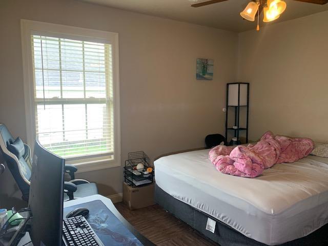 4709 Summit Rdg, Jonesboro, AR 72404 - bedroom featuring multiple windows, ceiling fan, and baseboards