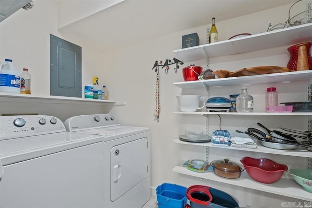160 Cooper St Unit B11, Hot Springs, AR 71913 - washroom with independent washer and dryer and electric panel