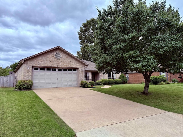 7 Butterfly Dr, Sherwood, AR 72120 - ranch-style home with brick siding, a garage, and driveway