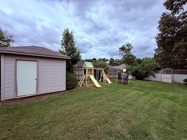 7 Butterfly Dr, Sherwood, AR 72120 - view of yard featuring a playground