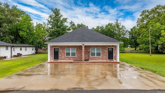 1 Park St Unit A & B, Mayflower, AR 72106 - view of front facade featuring brick siding, a shingled roof, and a patio area