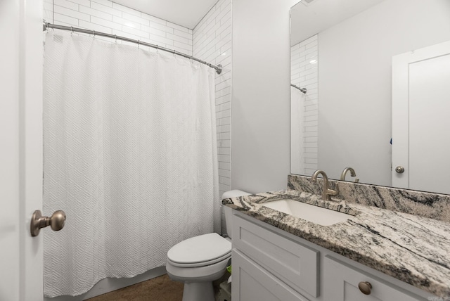 1 Park St Unit A & B, Mayflower, AR 72106 - bathroom with toilet, vanity, and a shower with curtain