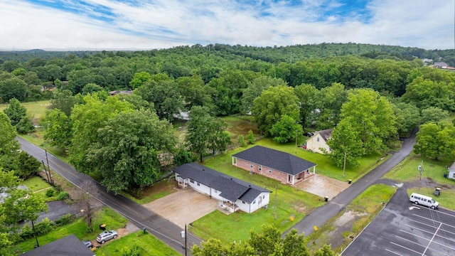 1 Park St Unit A & B, Mayflower, AR 72106 - drone / aerial view of a heavily wooded area